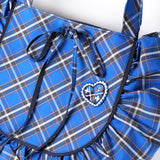 【2way 刺繍ワッペン:3点セット】神戸タータン ハート シールでもアイロンでも 神戸の花アジサイ 刺しゅう 手帳やブックカバースマホや洋服バッグに