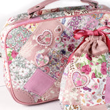 【2way 刺繍ワッペン:5点セット】うさぎ花柄 ハート シールでもアイロンでも さくらんぼ ピンク 水色 刺しゅう 手帳やブックカバースマホや洋服バッグに