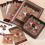 【封筒 角形5-6号】3枚セット:プチギフトにも<br>えくりゅの森シリーズ イチゴの季節シリーズ かわいいうさぎイラスト