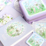 缶のみはこちら<br>花祭りシリーズ<br>スタンプの収納に<br>可愛いお揃いの缶<br>+ポストカード+ステッカー付<br><span>うさぎ ハリネズミ リス 鳥 はんこ収納</span>