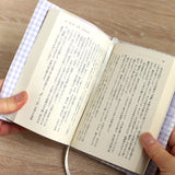 オリジナルプリント生地【フリルゴムバンド付き★ブックカバーミニノート付き★文庫本サイズハンドメイド★うさぎ・小鳥・リス・ハリネズミ