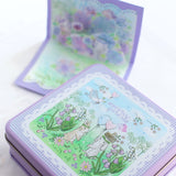 缶のみはこちら 花祭りシリーズ スタンプの収納に 可愛いお揃いの缶+ステッカー付 うさぎ 垂れ耳うさぎ 鳥 はんこ収納 ブルーベル スズラン