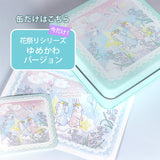 今だけ【期間限定】ゆめかわバージョン(缶のみ)+ステッカー・ポストカード付 花祭りシリーズ「クッキー缶」スタンプの収納に うさぎ たれ耳うさぎ<br>星や月 雲 可愛い<br>スタンプはんこの収納