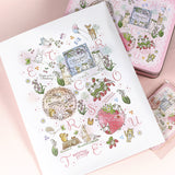 【封筒 角形5-6号】3枚セット:プチギフトにも えくりゅの森シリーズ イチゴの季節シリーズ かわいいうさぎイラスト