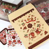 【封筒 角形5-6号】3枚セット:プチギフトにも<br>えくりゅの森シリーズ イチゴの季節シリーズ かわいいうさぎイラスト