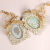 アンティークなフレーム オーガンジーリボン付 インスタの日付印でミモザで紹介したもの