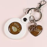 レザーキーホルダー チャーム付き うさぎやリス小鳥 ハリネズミ かわいい動物のキーホルダー