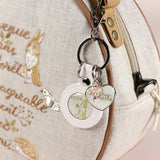 レザーキーホルダー チャーム付き うさぎやリス小鳥 ハリネズミ かわいい動物のキーホルダー