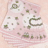 便箋のみ:お手紙に うさぎイチゴ チョコレート アジサイ 紫陽花 ブルーベル スズラン 森の風景 手帳デコにも 動物