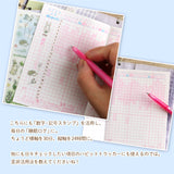 ミニ方眼ノート 一言日記や睡眠ログにも:文庫本 A6サイズ二種類 システム手帳や手帳カバーにも 風船うさぎ 花祭りシリーズ四つ葉のクローバー方眼ノート手帳とお揃いうさぎ・垂れ耳うさぎ・小鳥・リス