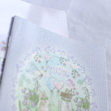 ミニ方眼ノート 文庫本 A6サイズ二種類 システム手帳や手帳カバーにも 風船うさぎ 花祭りシリーズ四つ葉のクローバー方眼ノート手帳とお揃いうさぎ・垂れ耳うさぎ・小鳥・リス