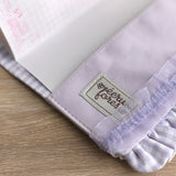 オリジナルプリント生地【三つ折り★フリル 三つ折り★フリル A6文庫本サイズ手帳カバー】ほぼ日手帳カバー スケジュール帳 ハンドメイド★うさぎ・小鳥・リス・ハリネズミ 子供 習い事 勉強