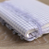 オリジナルプリント生地【三つ折り★フリル 三つ折り★フリル A6文庫本サイズ手帳カバー】ほぼ日手帳カバー スケジュール帳 ハンドメイド★うさぎ・小鳥・リス・ハリネズミ 子供 習い事 勉強