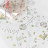 【フィルムシート:3枚セット】ラッピングやシステム手帳ディバイダーにも<br>えくりゅの森シリーズ うさぎイラスト