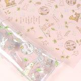 【フィルムシート:3枚セット】ラッピングやシステム手帳ディバイダーにも<br>えくりゅの森シリーズ うさぎイラスト