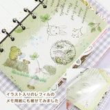 【フィルムシート:3枚セット】ラッピングやシステム手帳ディバイダーにも<br>えくりゅの森シリーズ うさぎイラスト