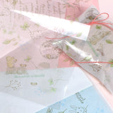 【フィルムシート:3枚セット】ラッピングやシステム手帳ディバイダーにも<br>えくりゅの森シリーズ うさぎイラスト