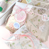 【フィルムシート:3枚セット】ラッピングやシステム手帳ディバイダーにも<br>えくりゅの森シリーズ うさぎイラスト