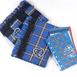 神戸タータンレフィルセット【ミニ6穴 】システム手帳 月間マンスリー・週間ウィークリー・メモ アジサイ:万年筆にも 子供 習い事 勉強 塾