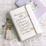 【うさぎ ストラップ ハートチャーム付】森の動物ハリネズミリス小鳥 手帳やスマホに ナチュラルイラスト フランス語 えくりゅの森