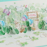 バスケット カゴ 籠<br>うさぎちゃんとも組み合わせできる<br>えくりゅの森 花祭りシリーズ<br>年賀状・クリスマスカード<br>ポストカードにも<br><span>はんこ 手帳付箋 カード作り</span>