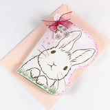 ひょっこりポップアップカード キラキララメ付き★誕生日や母の日 入学卒業 結婚出産記念日 お祝い うさぎ アジサイ 紫陽花 ブルーベル スズラン 森