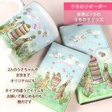 【うちの子オーダーも】カード収納ケース うちの子オーダー:うさぎ2人 たれ耳うさぎ うさぎ種類選べます 森の動物 リス ハリネズミ 鳥 ヤマネコ バンビ イチゴ マカロン スイーツ