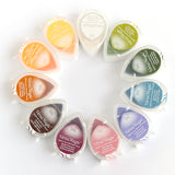 インクパッド【ツキネコ】バーサマジック デュードロップ 手帳や付箋はんこに スケジュール帳やメモ用紙にスタンプできるインク えくりゅの森