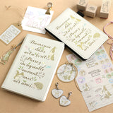 シール2種類 手帳やスケジュール管理にも 手帳とお揃い うさぎ・小鳥・リス バレットジャーナル えくりゅの森