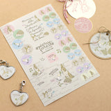 シール 手帳やスケジュール管理にも手帳とお揃いうさぎ・小鳥・リス ナチュラルイラスト えくりゅの森