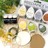 インクパッド【ツキネコ】バーサマジック デュードロップ 手帳や付箋はんこに スケジュール帳やメモ用紙にスタンプできるインク えくりゅの森