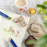 ハリネズミのスタンプ 幸運を呼ぶ動物 はんこ 動物スタンプ 手帳 付箋 スケジュール帳やメッセージカードにも ナチュラルイラスト えくりゅの森