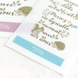 クリアファイルA4・A5手帳とお揃いうさぎ・小鳥・リス ナチュラルイラスト えくりゅの森