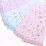 一筆箋ミニレターうさぎ 小鳥 ハリネズミ リス 動物スタンプや手帳とお揃い 12枚セット