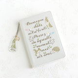 パスポートケーストラベラーズノートレフィルのパスポートサイズ収納にも★ うさぎ・小鳥・リス・ハリネズミ ナチュラルイラスト えくりゅの森