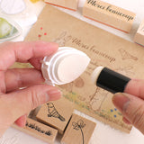 スポンジダウバー【ツキネコ】ふんわりかわいい色付けに ポストカード作りや手帳デコノートデコに