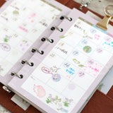 ハリネズミのスタンプ 幸運を呼ぶ動物 はんこ 動物スタンプ 手帳 付箋 スケジュール帳やメッセージカードにも ナチュラルイラスト えくりゅの森