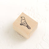 小鳥のスタンプ ことり はんこ 動物スタンプ 手帳 付箋 スケジュール帳やメッセージカードにも ナチュラルイラスト えくりゅの森