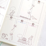 ドングリのスタンプ ナチュラル 手帳 付箋はんこ スケジュール帳 メッセージカー ナチュラルイラスト えくりゅの森