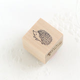 ハリネズミのスタンプ 幸運を呼ぶ動物 はんこ 動物スタンプ 手帳 付箋 スケジュール帳やメッセージカードにも ナチュラルイラスト えくりゅの森