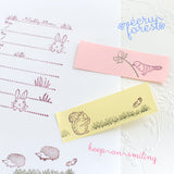 草むらのスタンプ:ナチュラルなシーンに スケジュール帳やメッセージカードにものコピー