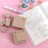 インクパッド【ツキネコ】バーサマジック デュードロップ 手帳や付箋はんこに スケジュール帳やメモ用紙にスタンプできるインク えくりゅの森