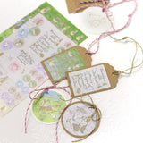 スタンプを楽しむ【スターターキット】スケジュールスタンプ用付箋やメモ・マーカー・クリップ・マスキングテープ・メッセージカード用タグ えくりゅの森