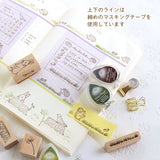 スタンプを楽しむ【スターターキット】スケジュールスタンプ用付箋やメモ・マーカー・クリップ・マスキングテープ・メッセージカード用タグ えくりゅの森