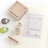 リスのスタンプ はんこ どんぐり 動物スタンプ 手帳 付箋 スケジュール帳やメッセージカードにも ナチュラルイラスト えくりゅの森