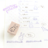 インクパッド【ツキネコ】バーサマジック デュードロップ 手帳や付箋はんこに スケジュール帳やメモ用紙にスタンプできるインク えくりゅの森