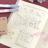 コクヨ 2トーンカラーマーカー マークタス カラー 3色セット 手帳やスケジュールスタンプとご一緒に えくりゅの森