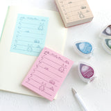 スタンプを楽しむ【スターターキット】スケジュールスタンプ用付箋やメモ・マーカー・クリップ・マスキングテープ・メッセージカード用タグ えくりゅの森