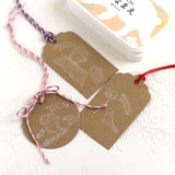 インクパッド【ツキネコ】ステイズオン おなまえ ホワイト 白 手帳や付箋はんこに 紙以外の素材にもスタンプできるインク えくりゅの森