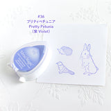 インクパッド【ツキネコ】バーサマジック デュードロップ 手帳や付箋はんこに スケジュール帳やメモ用紙にスタンプできるインク えくりゅの森